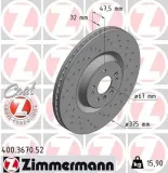 Bremsscheibe Vorderachse ZIMMERMANN 400.3670.52