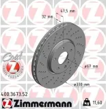 Bremsscheibe ZIMMERMANN 400.3673.52