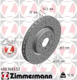 Bremsscheibe Vorderachse ZIMMERMANN 400.3683.52