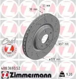 Bremsscheibe Vorderachse ZIMMERMANN 400.3693.52