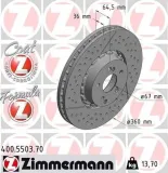 Bremsscheibe Vorderachse ZIMMERMANN 400.5503.70