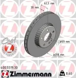 Bremsscheibe Vorderachse ZIMMERMANN 400.5519.30