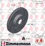 Bremsscheibe Vorderachse rechts ZIMMERMANN 400.5528.55