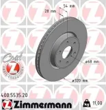 Bremsscheibe Vorderachse ZIMMERMANN 400.5535.20