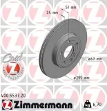 Bremsscheibe Vorderachse ZIMMERMANN 400.5537.20