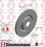 Bremsscheibe Hinterachse ZIMMERMANN 400.5540.20