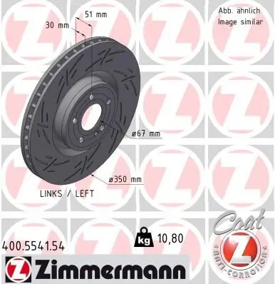 Bremsscheibe ZIMMERMANN 400.5541.54