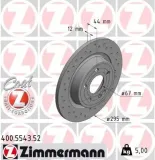 Bremsscheibe ZIMMERMANN 400.5543.52