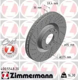 Bremsscheibe Vorderachse ZIMMERMANN 400.5548.20