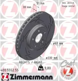 Bremsscheibe Vorderachse rechts ZIMMERMANN 400.5552.55