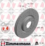 Bremsscheibe Vorderachse ZIMMERMANN 400.5566.52