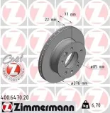 Bremsscheibe ZIMMERMANN 400.6470.20