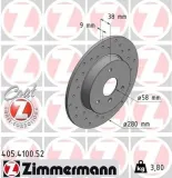 Bremsscheibe Vorderachse ZIMMERMANN 405.4100.52