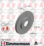 Bremsscheibe ZIMMERMANN 430.1483.20