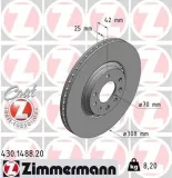 Bremsscheibe Vorderachse ZIMMERMANN 430.1488.20