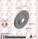 Bremsscheibe ZIMMERMANN 430.1490.20