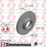 Bremsscheibe ZIMMERMANN 430.1491.20