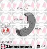 Bremstrommel ZIMMERMANN 430.1789.20