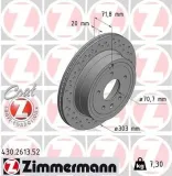 Bremsscheibe Hinterachse ZIMMERMANN 430.2613.52