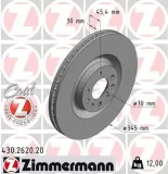 Bremsscheibe Vorderachse ZIMMERMANN 430.2620.20