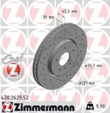 Bremsscheibe ZIMMERMANN 430.2629.52