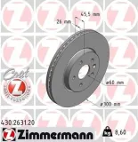 Bremsscheibe ZIMMERMANN 430.2631.20