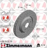 Bremsscheibe Vorderachse ZIMMERMANN 430.2632.70