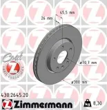 Bremsscheibe Vorderachse ZIMMERMANN 430.2645.20