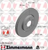 Bremsscheibe Vorderachse ZIMMERMANN 430.2646.20