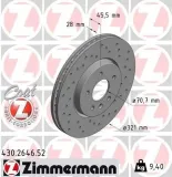 Bremsscheibe Vorderachse ZIMMERMANN 430.2646.52