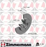 Bremsscheibe ZIMMERMANN 440.3121.00