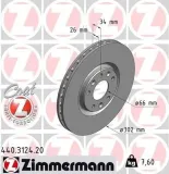 Bremsscheibe ZIMMERMANN 440.3124.20