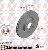 Bremsscheibe Vorderachse ZIMMERMANN 440.3128.20