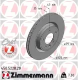 Bremsscheibe Hinterachse ZIMMERMANN 450.5228.20