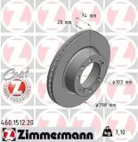 Bremsscheibe Vorderachse ZIMMERMANN 460.1512.20