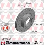 Bremsscheibe Vorderachse ZIMMERMANN 460.1512.52