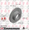Bremsscheibe Vorderachse ZIMMERMANN 460.1518.52