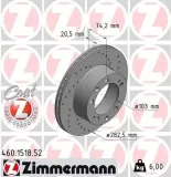 Bremsscheibe Vorderachse ZIMMERMANN 460.1518.52