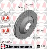 Bremsscheibe Vorderachse rechts ZIMMERMANN 460.1551.70