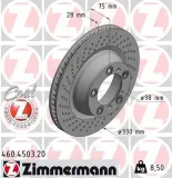 Bremsscheibe Hinterachse rechts ZIMMERMANN 460.4503.20