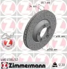 Bremsscheibe Vorderachse links ZIMMERMANN 460.4504.52
