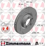 Bremsscheibe Vorderachse rechts ZIMMERMANN 460.4507.20