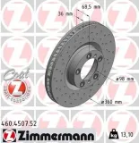 Bremsscheibe Vorderachse rechts ZIMMERMANN 460.4507.52