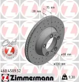 Bremsscheibe Hinterachse rechts ZIMMERMANN 460.4509.52