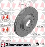 Bremsscheibe ZIMMERMANN 460.4511.70