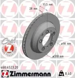 Bremsscheibe Hinterachse ZIMMERMANN 460.4523.20