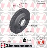 Bremsscheibe Hinterachse rechts ZIMMERMANN 460.4523.55