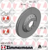 Bremsscheibe Vorderachse rechts ZIMMERMANN 460.4529.75