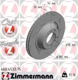 Bremsscheibe Hinterachse rechts ZIMMERMANN 460.4533.75