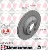 Bremsscheibe Hinterachse ZIMMERMANN 460.4548.20